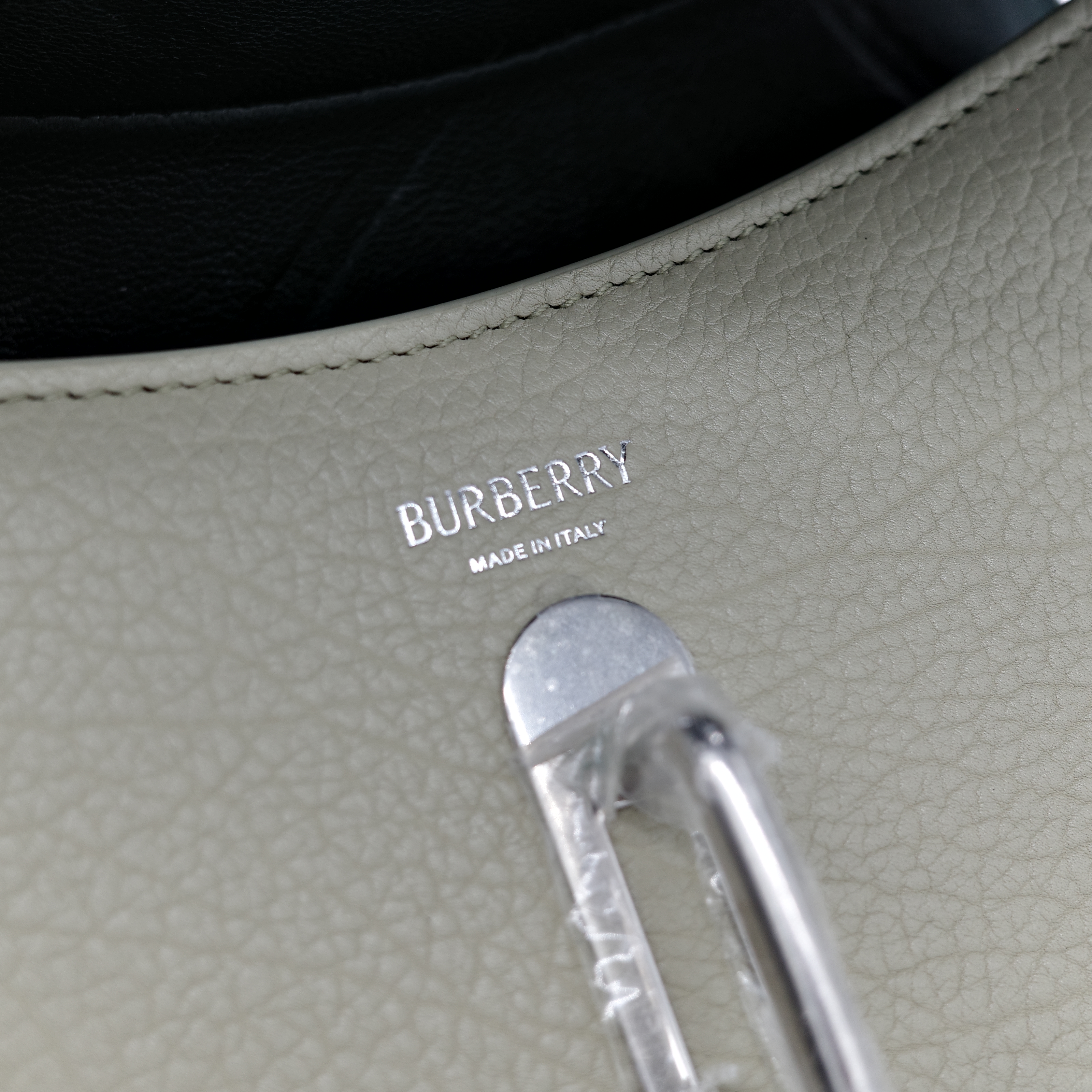 BURBERRY 米棕色 馬鞍包 肩背包-15