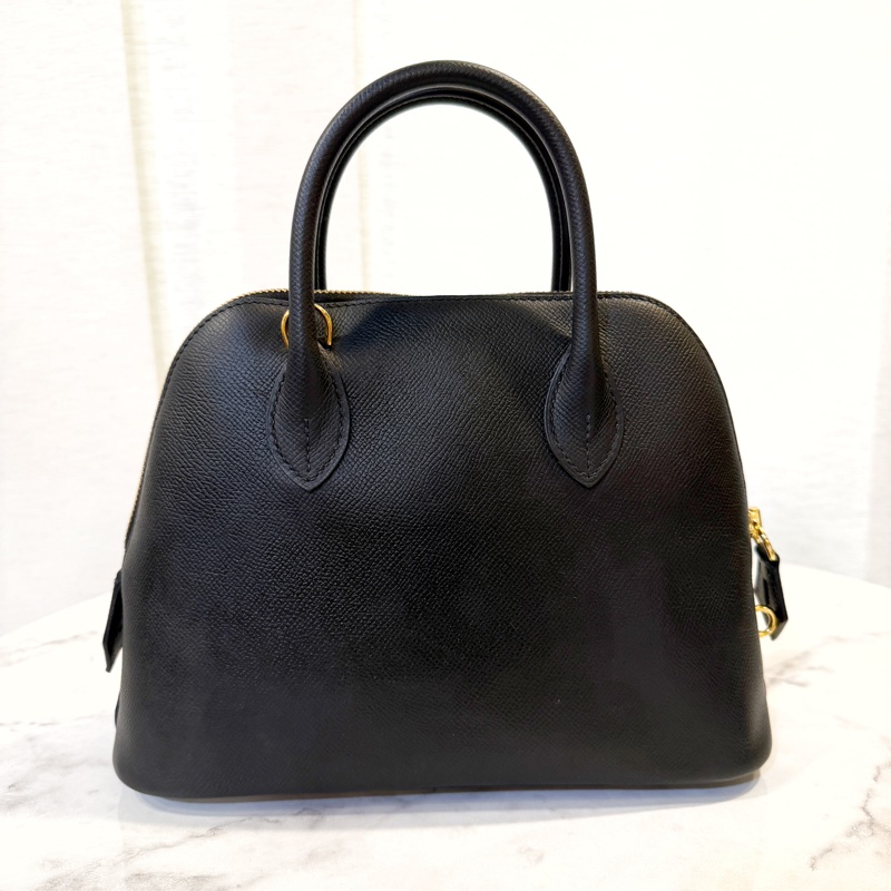 Hermes 89黑Epsom皮金釦Bolide 25-1
