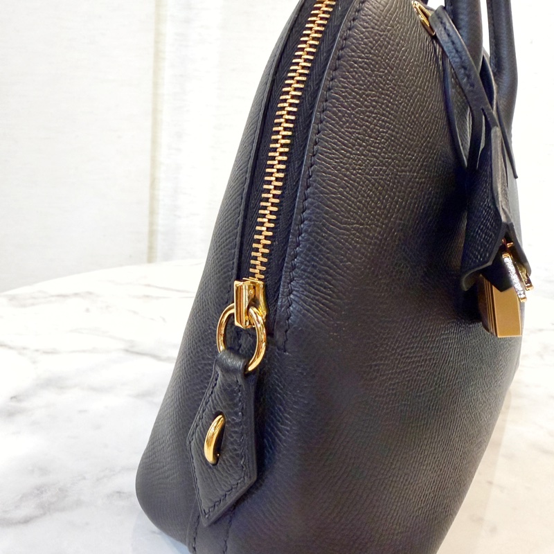 Hermes 89黑Epsom皮金釦Bolide 25-3