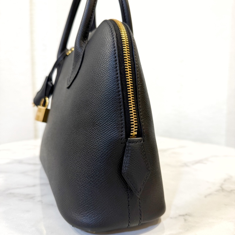 Hermes 89黑Epsom皮金釦Bolide 25-4