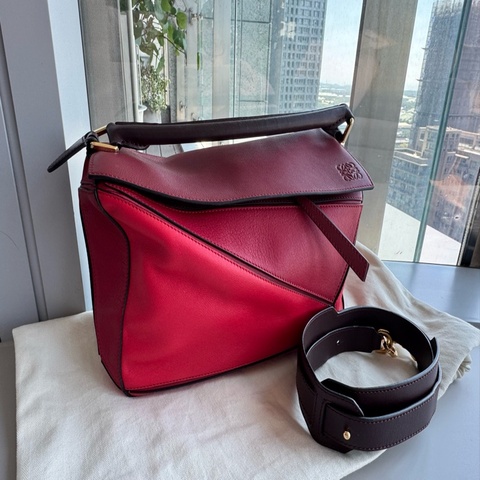 Loewe拼接包 手提肩背包