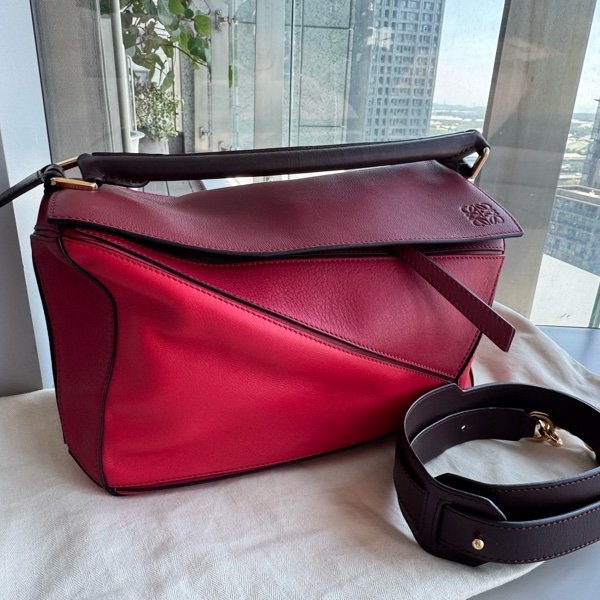 Loewe拼接包 手提肩背包-11