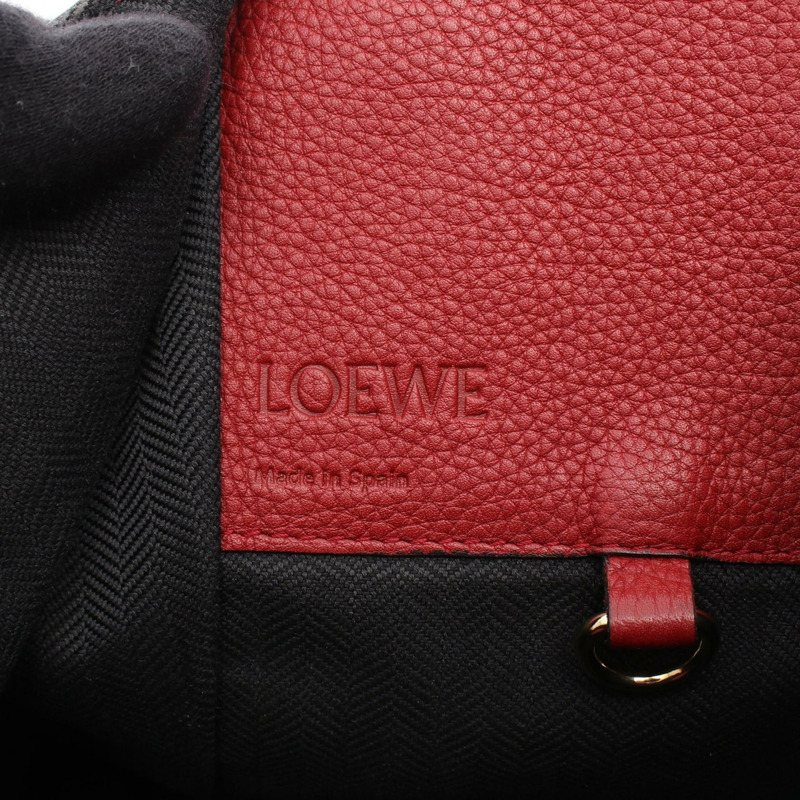 LOEWE HAMMOCK SMALL 兩用單肩手提包 紅色 二手 女士-3
