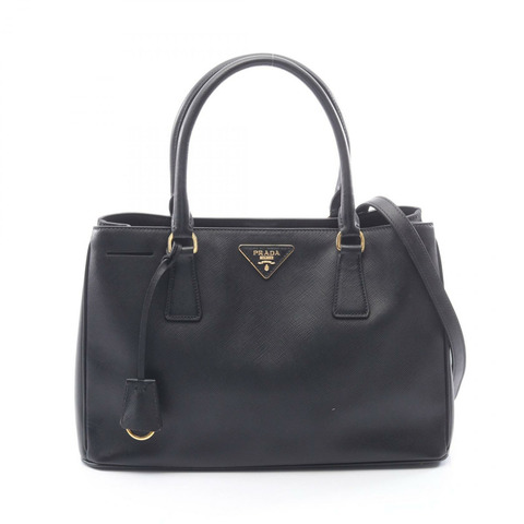 PRADA SAFFIANO LUX Galleria 手提包 BN1874 Saffiano 皮革 黑色 二手 女士