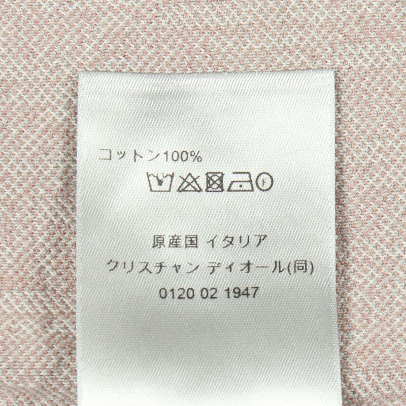 Christian Dior Oblique Polo衫 #XXL 純棉灰多色二手男款-3