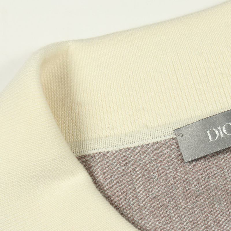 Christian Dior Oblique Polo衫 #XXL 純棉灰多色二手男款-4