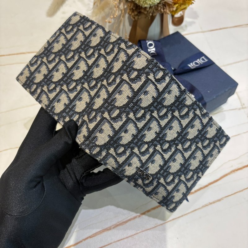 *SHIHNA名牌精品* Dior Oblique 緹花對折短夾-1
