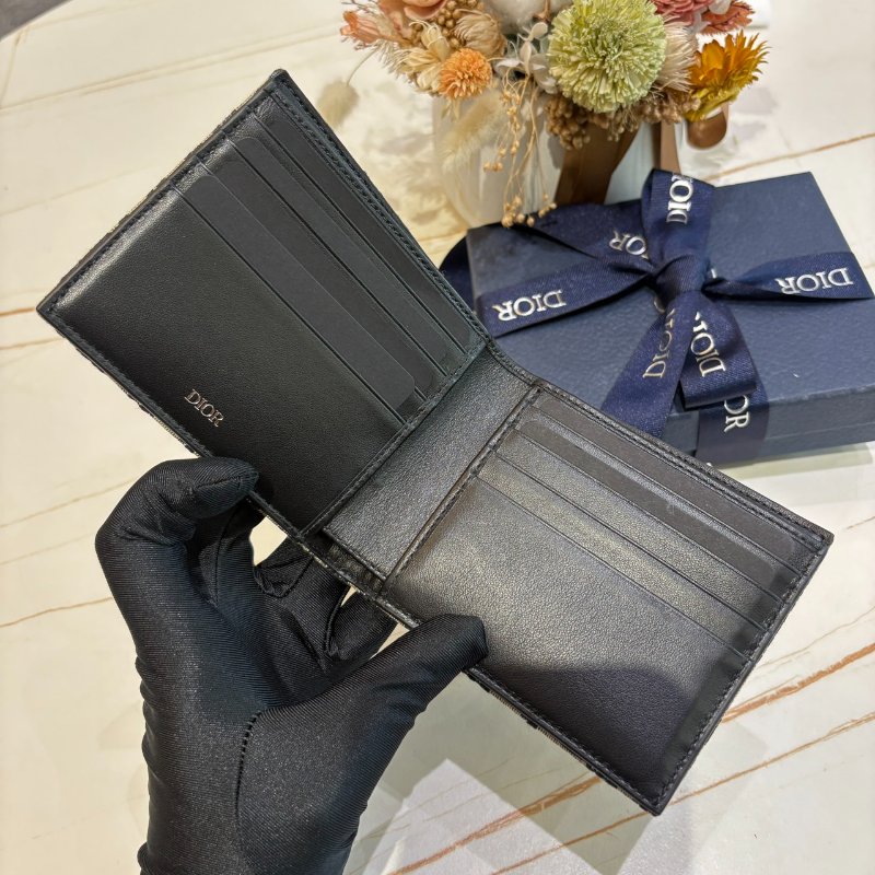 *SHIHNA名牌精品* Dior Oblique 緹花對折短夾-4
