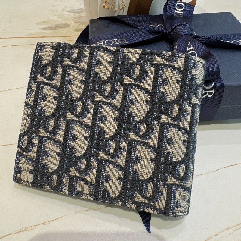 *SHIHNA名牌精品* Dior Oblique 緹花對折短夾-6