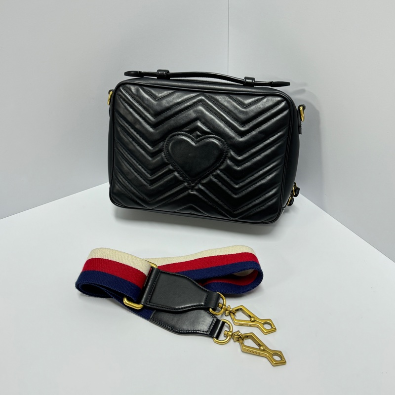 【超級新🆕】GUCCI Marmont 馬夢 經典相機包 斜背包(專櫃10.3萬)-13