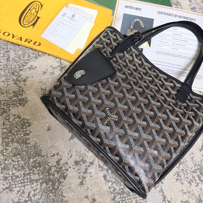 近全新天菜✨ GOYARD Anjiou Mini Tote 黑色迷你托特包-1