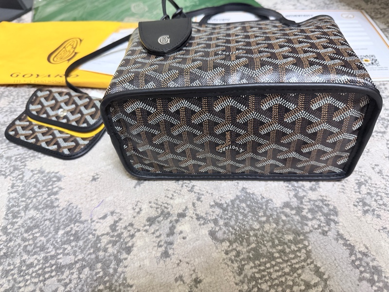近全新天菜✨ GOYARD Anjiou Mini Tote 黑色迷你托特包-2