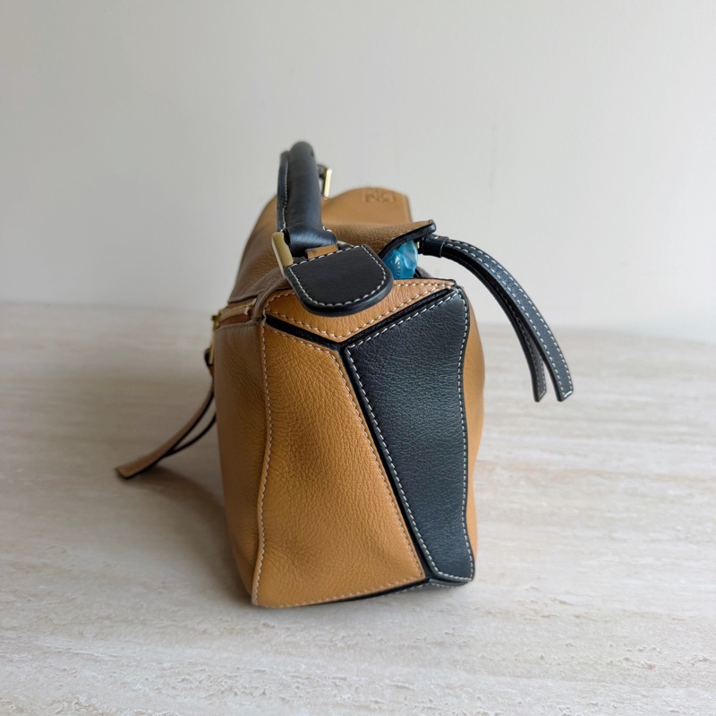 LOEWE羅意威Puzzle拼色幾何包小號 底長24cm-2
