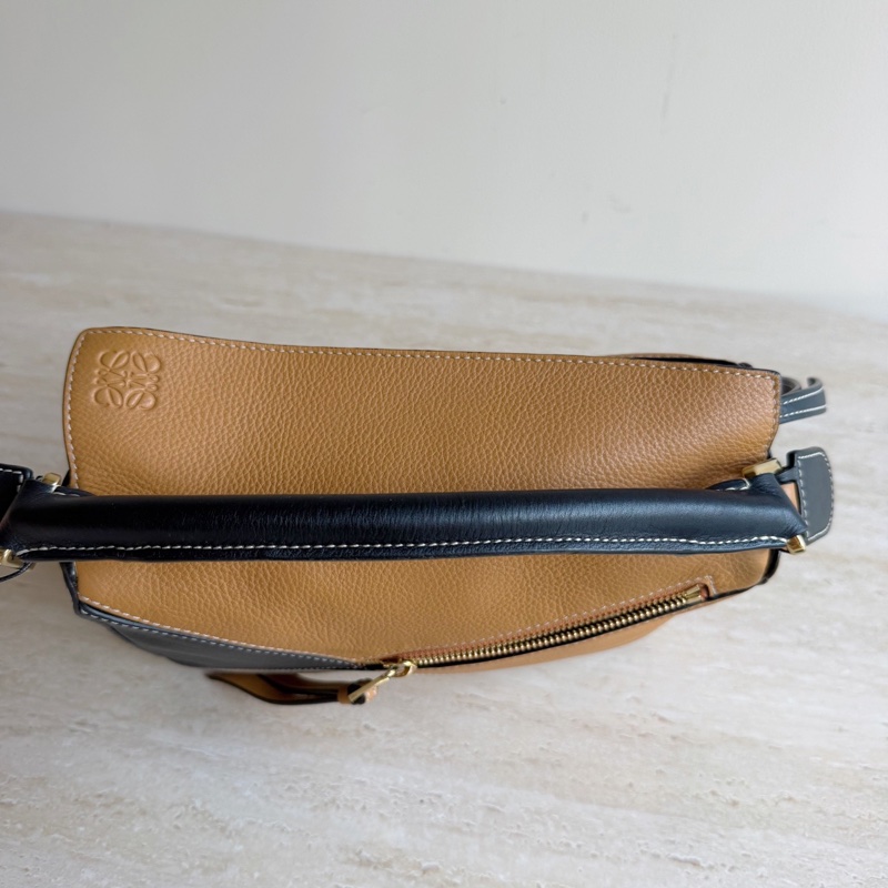 LOEWE羅意威Puzzle拼色幾何包小號 底長24cm-4