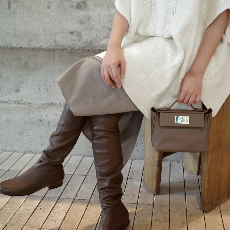 Hermes 2424 mini 大象灰 銀釦 B刻 Evercolor皮 全配有購證+鑑定書-3