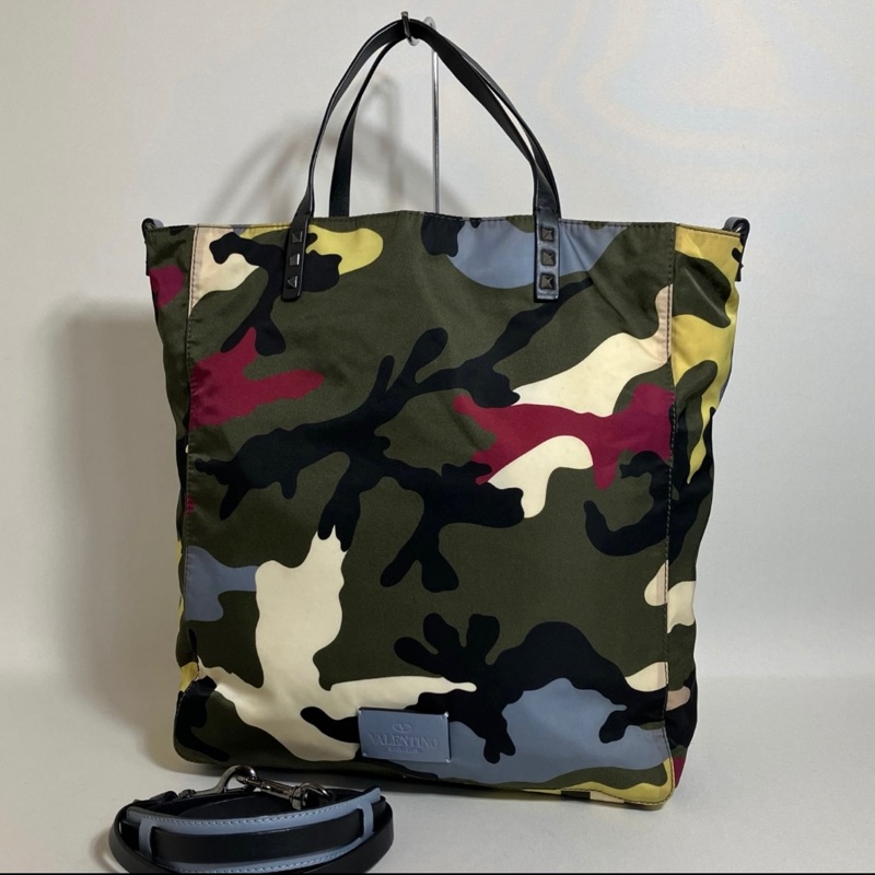 Valentino 迷彩 手提包 Camouflage Tote Bag-0