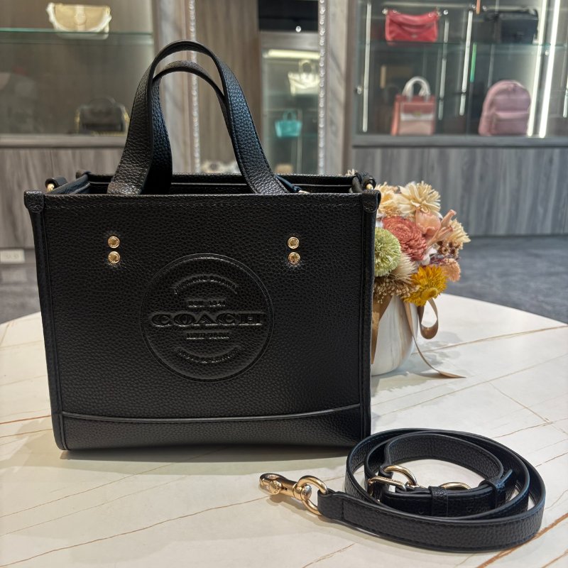 *SHIHNA名牌精品* Coach 荔枝皮手提斜背兩用托特包-0