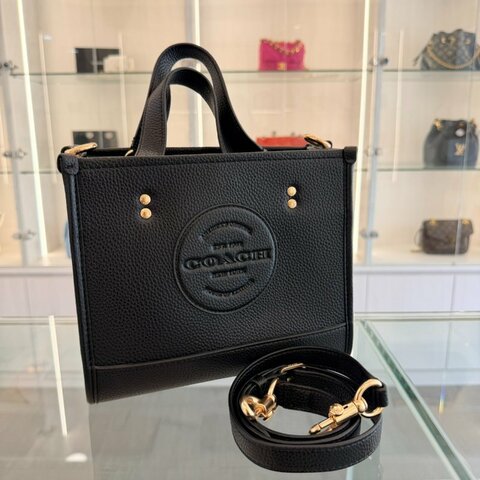 *SHIHNA名牌精品* Coach 荔枝皮手提斜背兩用托特包