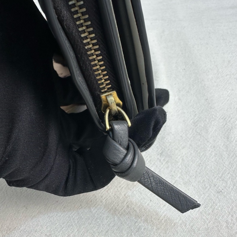 【赫蒂國際精品】Bottega Veneta 經典小羊皮手工編織扣式皮夾 vintage 中古 二手-10