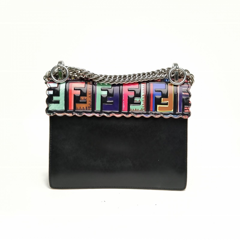FENDI KANI小號花邊彩色牛皮肩背包-3