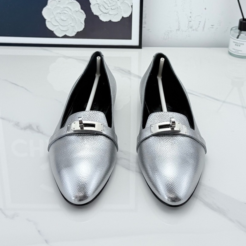 Hermes 愛馬仕 kelly扣 樂福平底鞋 36.5碼-1