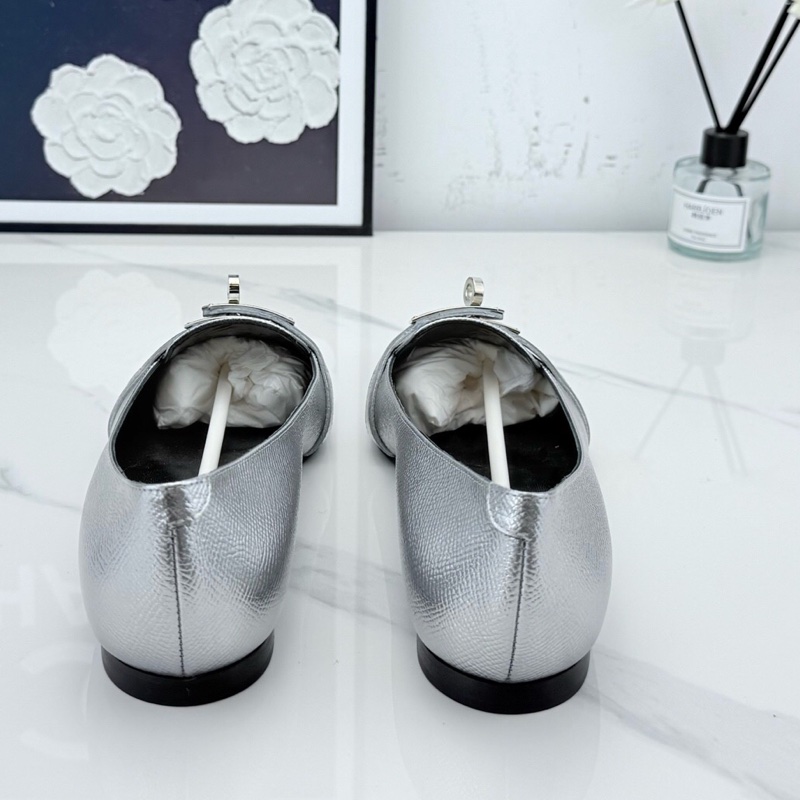 Hermes 愛馬仕 kelly扣 樂福平底鞋 36.5碼-2