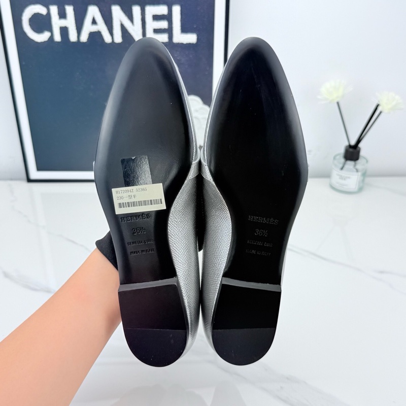 Hermes 愛馬仕 kelly扣 樂福平底鞋 36.5碼-8