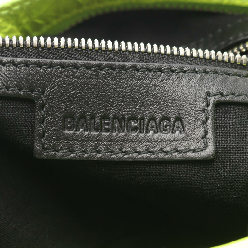 BALENCIAGA Neo Kagol S 2WAY 單肩手提包,皮革材質,綠色,二手女款-3