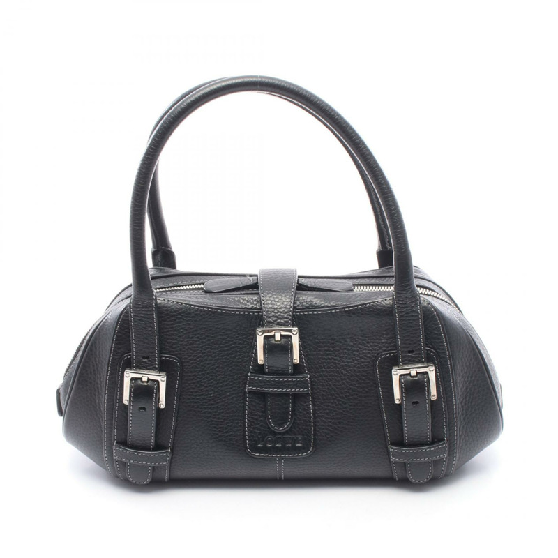 LOEWE Sender 女士黑色真皮手提包(二手)-0