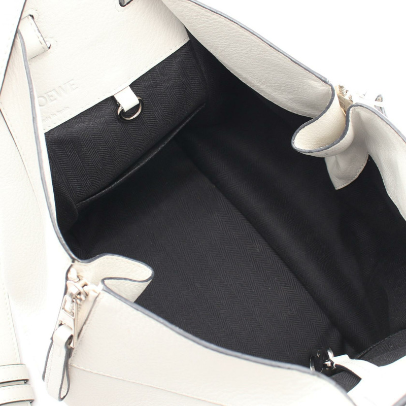 LOEWE HAMMOCK SMALL 兩用單肩手提包 白色 二手 女士-2