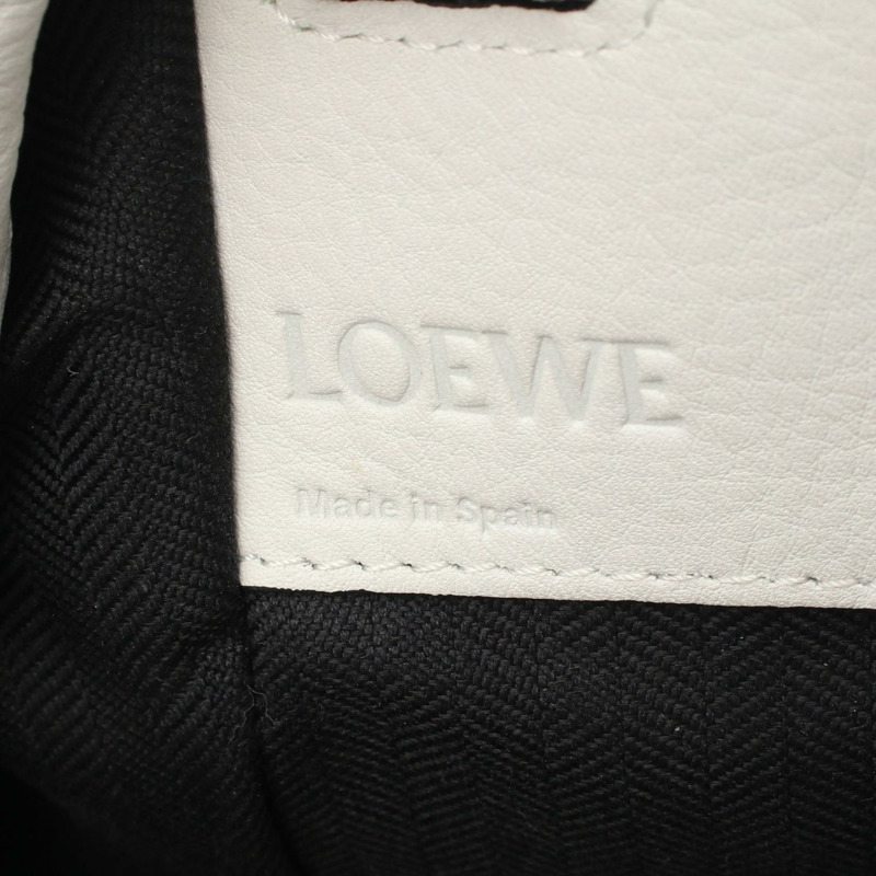 LOEWE HAMMOCK SMALL 兩用單肩手提包 白色 二手 女士-3