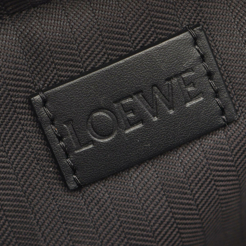 LOEWE 斜背相機包迷你兩用手提包 C660R41X02 黑色皮革二手-3