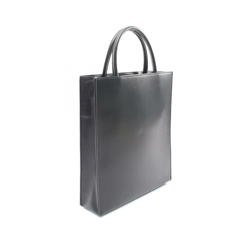 LOEWE 標準 A4 兩用單肩托特包 A933R18X14 黑色皮革二手女款-1