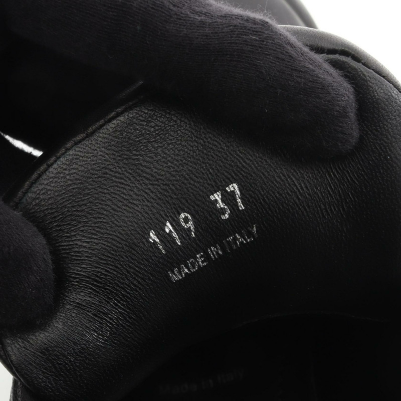 PRADA Monolith 三角板運動鞋 #37 黑色真皮二手女鞋-5
