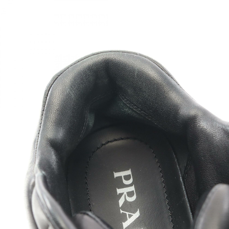 PRADA Monolith 三角板運動鞋 #37 黑色真皮二手女鞋-8