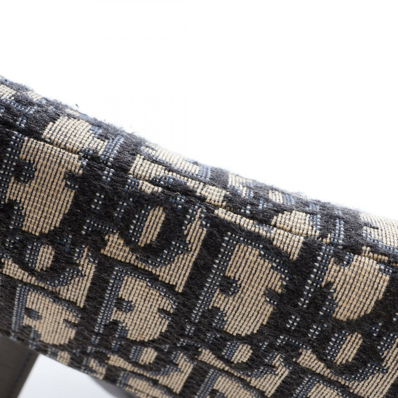 Christian Dior Saddle Mini Oblique Jacquard 肩背包,帆布皮革,海軍藍-5