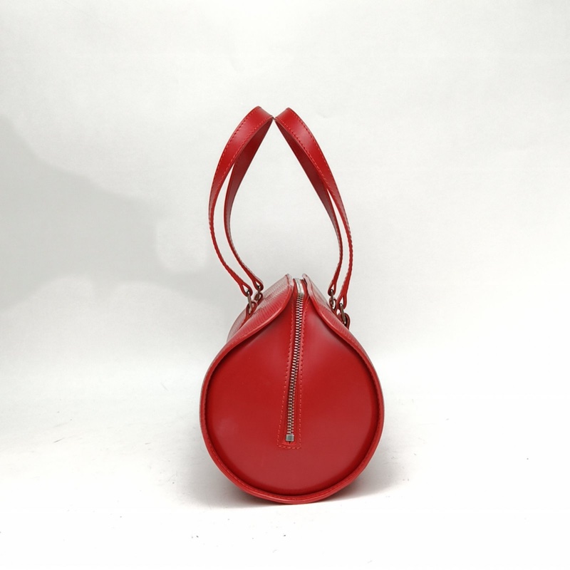 LOUIS VUITTON 紅色EPI水波紋牛皮2006中古圓筒包子母包手提包-1