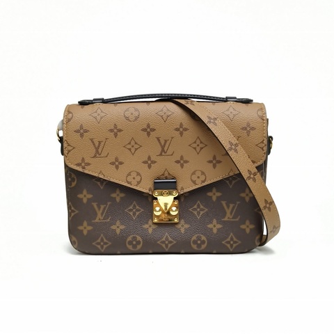 LOUIS VUITTON MetisPochette郵差包拼色PVC金扣晶片肩背包