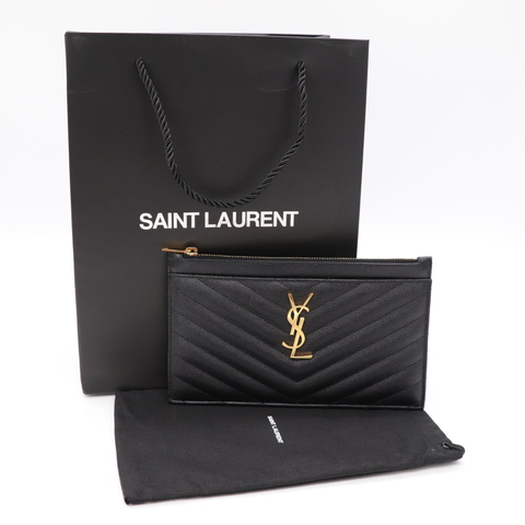 SAINT LAURENT 黑色手拿包