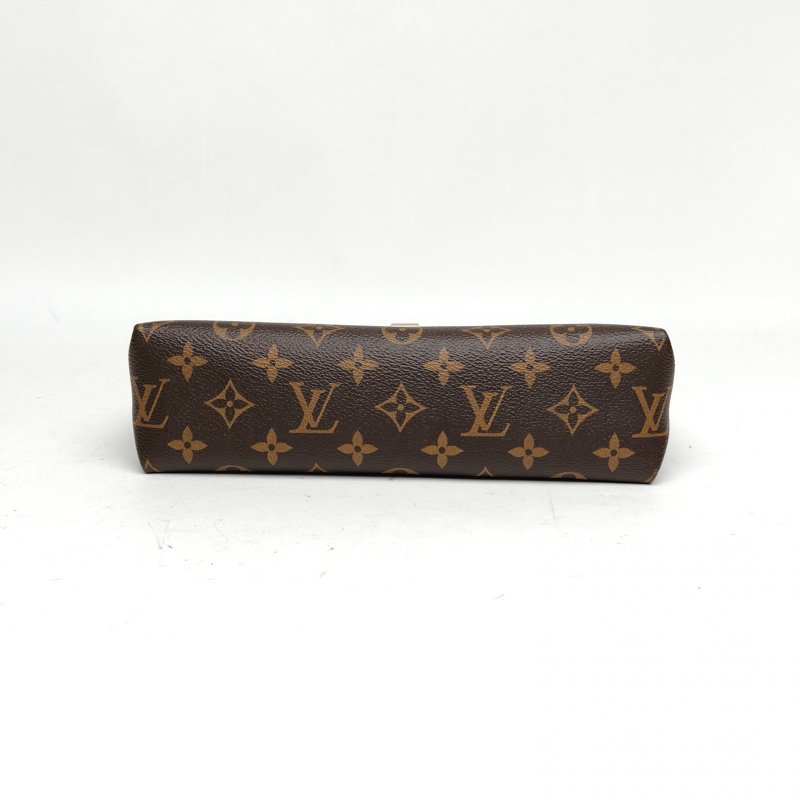 LOUIS VUITTON SAINTPLACIDE紅色牛皮/PVC金扣老花肩背包-3