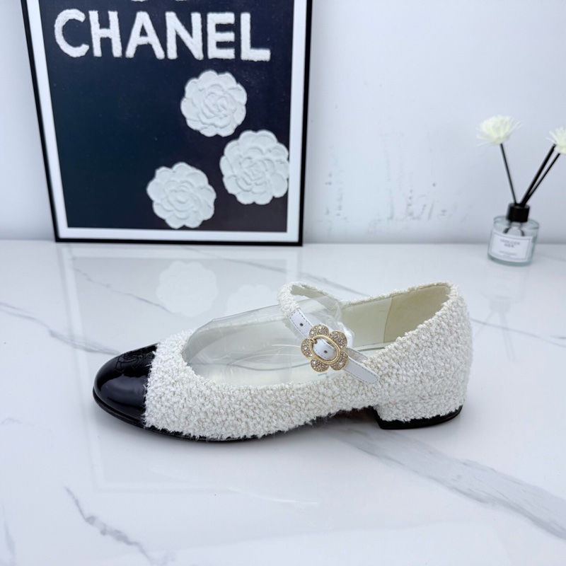 chanel香奈兒 粗花呢滿鑽瑪麗珍 37.5碼-5