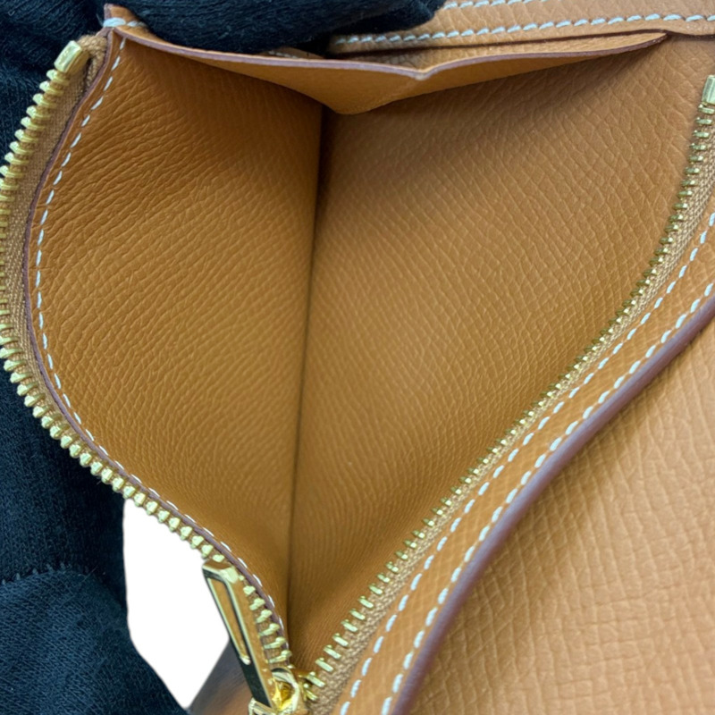 棕色 Epsom 牛皮 Bearn Compace 二折短夾 B刻【HERMES 愛馬仕】 H039790CK-4