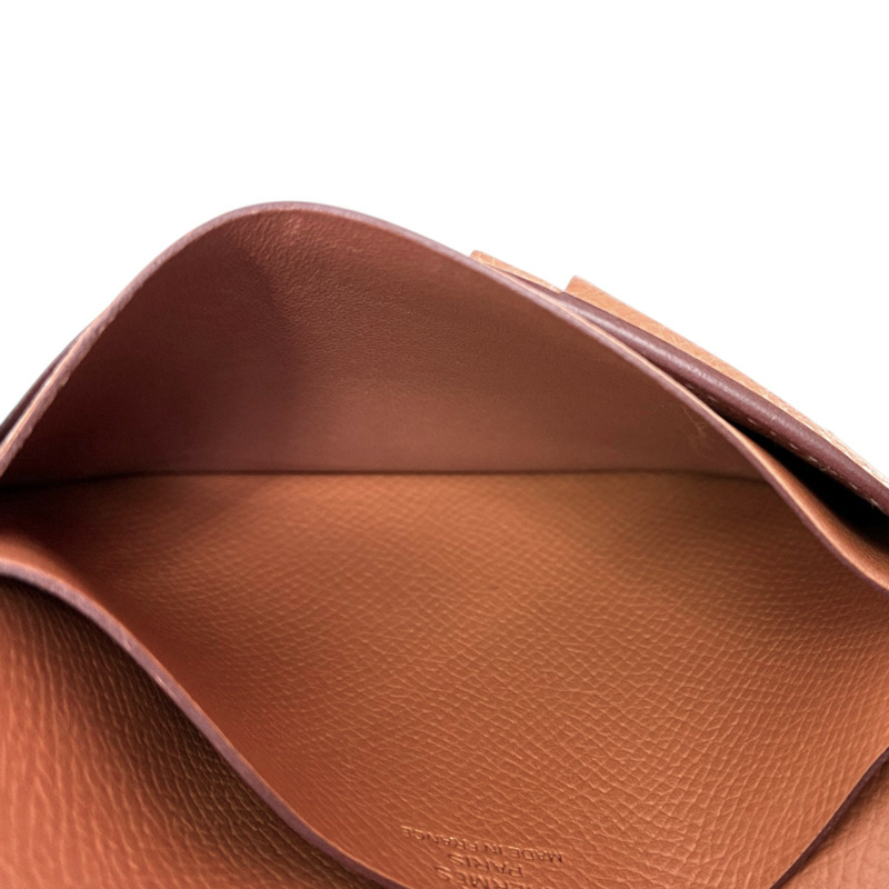 棕色 Epsom 牛皮 Bearn Compace 二折短夾 B刻【HERMES 愛馬仕】 H039790CK-6