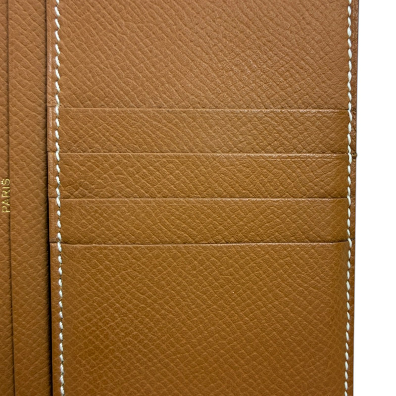 棕色 Epsom 牛皮 Bearn Compace 二折短夾 B刻【HERMES 愛馬仕】 H039790CK-8