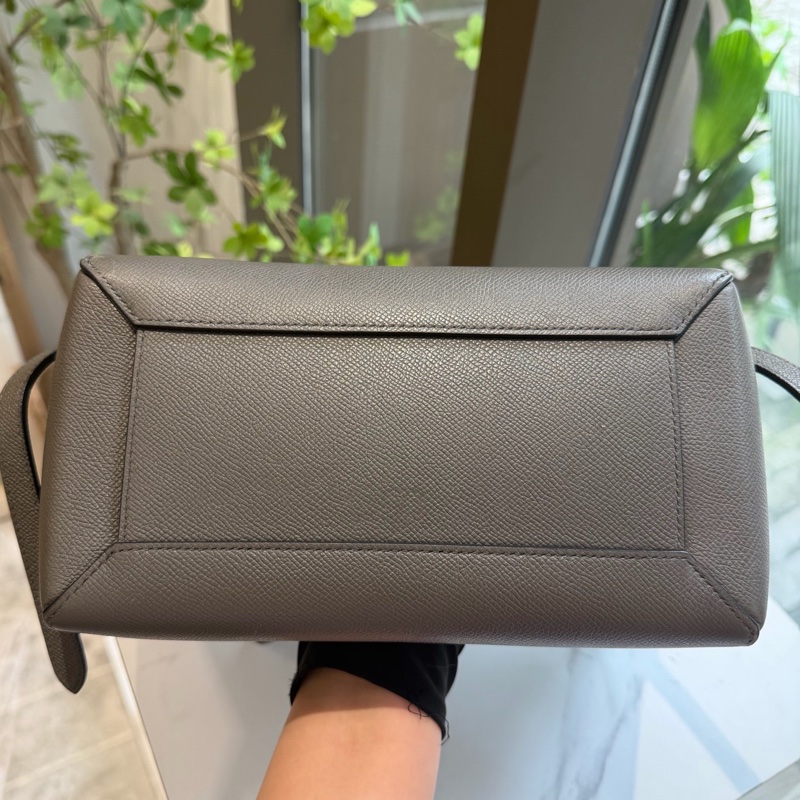Celine賽琳鯰魚包石墨灰琳Belt micro 底長24-3