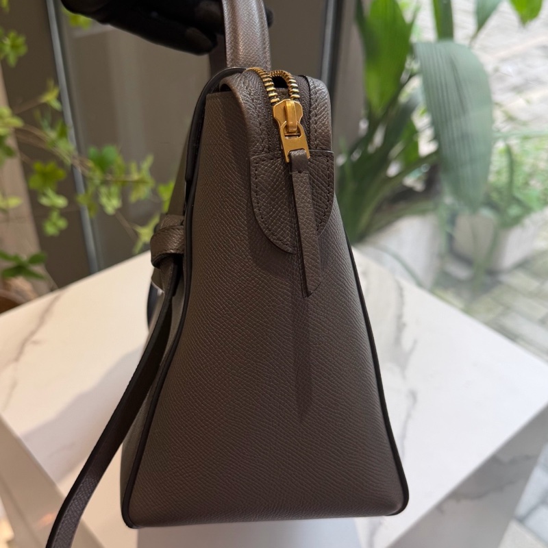 Celine賽琳鯰魚包石墨灰琳Belt micro 底長24-5