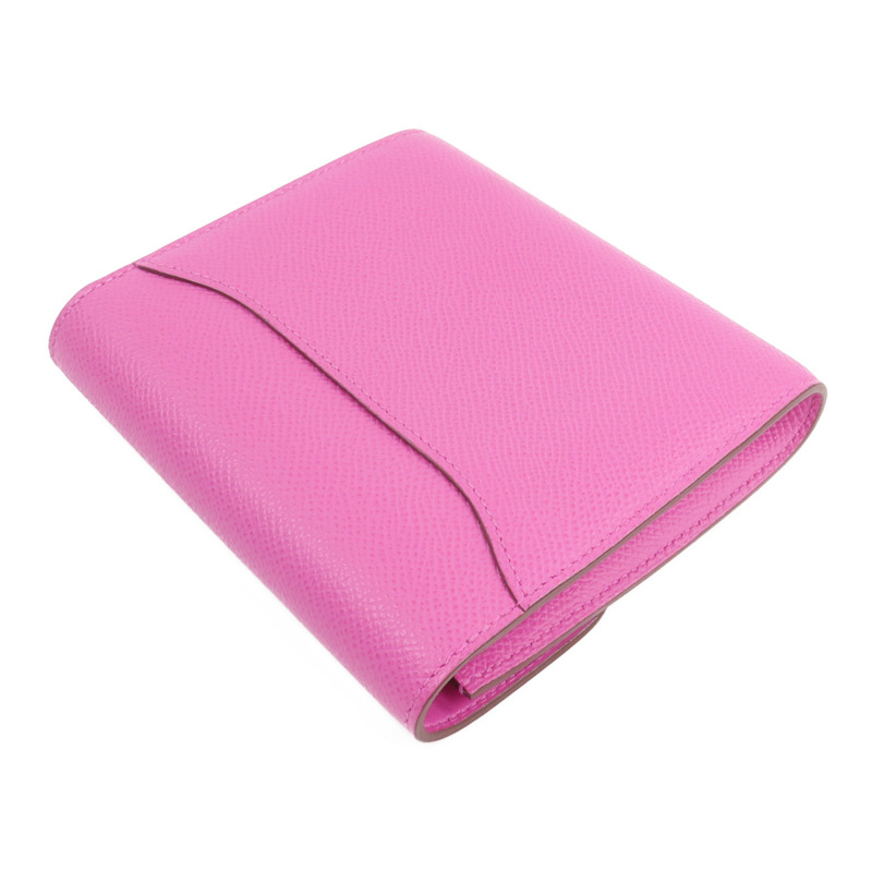 HERMES Epsom皮革Constance Slim Wallet錢包Magnolia-4