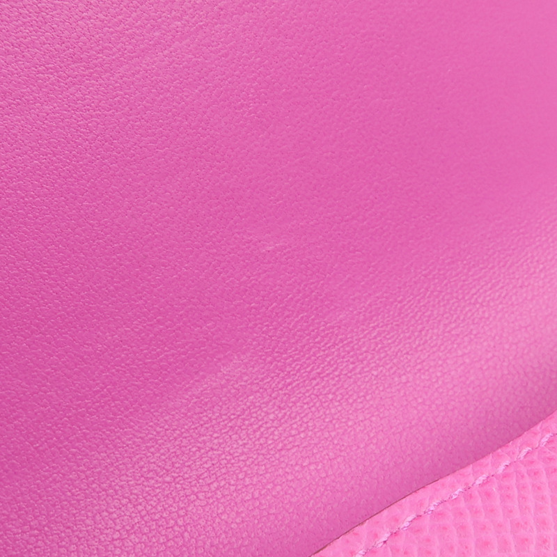 HERMES Epsom皮革Constance Slim Wallet錢包Magnolia-10