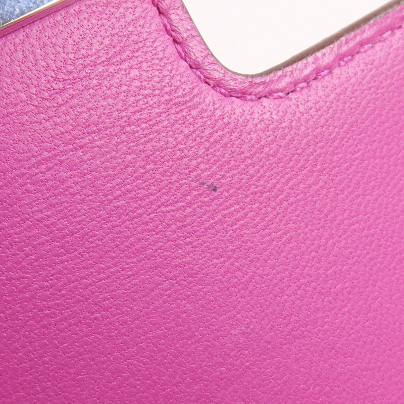 HERMES Epsom皮革Constance Slim Wallet錢包Magnolia-11