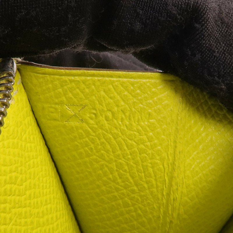 HERMES Epsom皮革Constance Slim Wallet錢包Lime-9
